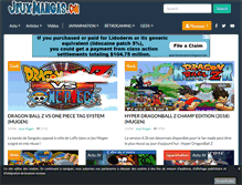 Tablet Screenshot of jeuxmangas.com